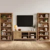 72" Tall Bookshelf, 6-Tier Solid Wood Bookcase with Open Shelves