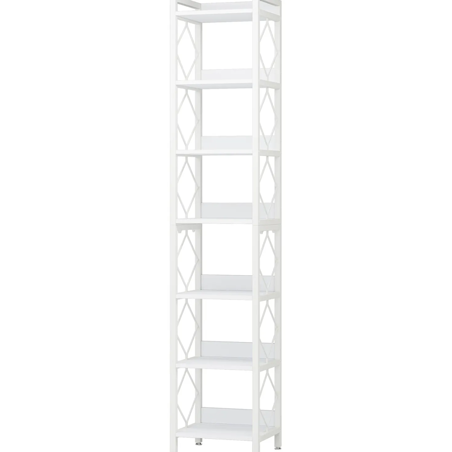 78.7” Tall Narrow Bookshelf, Slim Display Shelf for Home Office & Small Areas