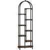 70" Tall Plant Stand Indoor, 8-Tier Arched Plant Shelf Corner Display Rack with Metal Frame