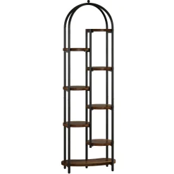 70" Tall Plant Stand Indoor, 8-Tier Arched Plant Shelf Corner Display Rack with Metal Frame