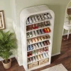 74” Tall Shoe Rack, 8-Tier Freestanding Shoe Cabinet Organizer for Entryway