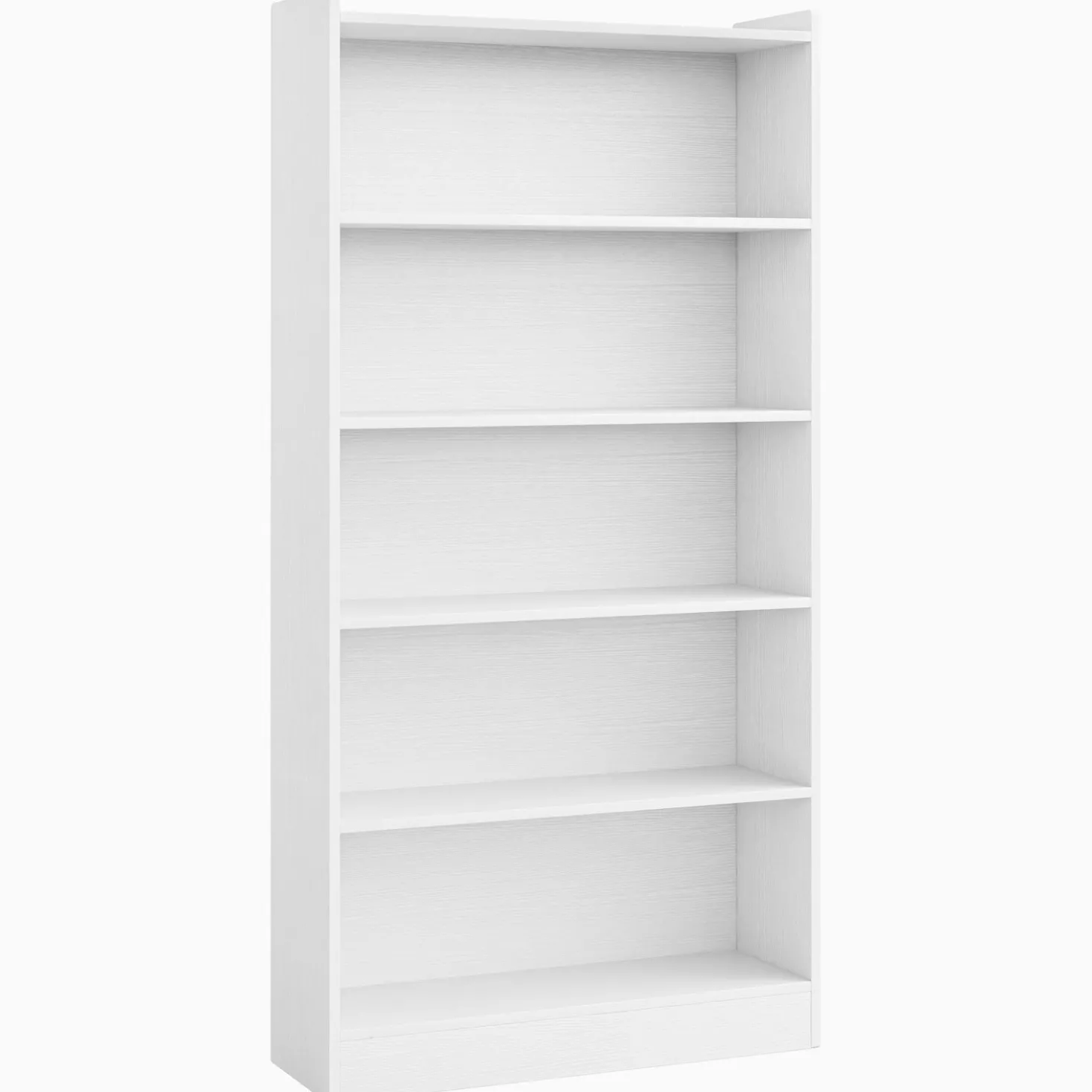 72" Tall Wood Bookcase, 5-Tier Bookshelf Open Shelves