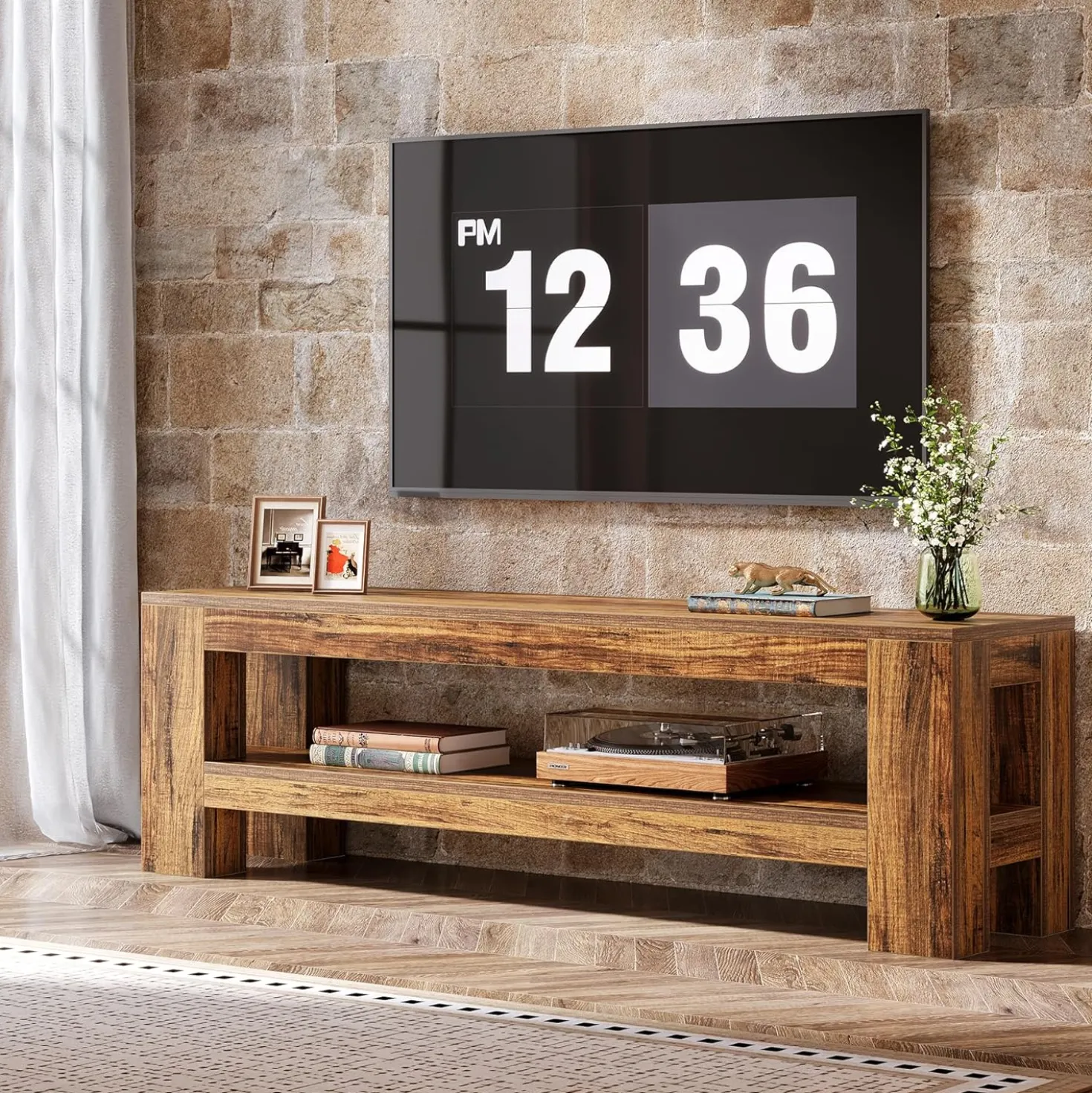 59" TV Stand, Entertainment Center Television Stand for 55/60/65/75-Inch TVs
