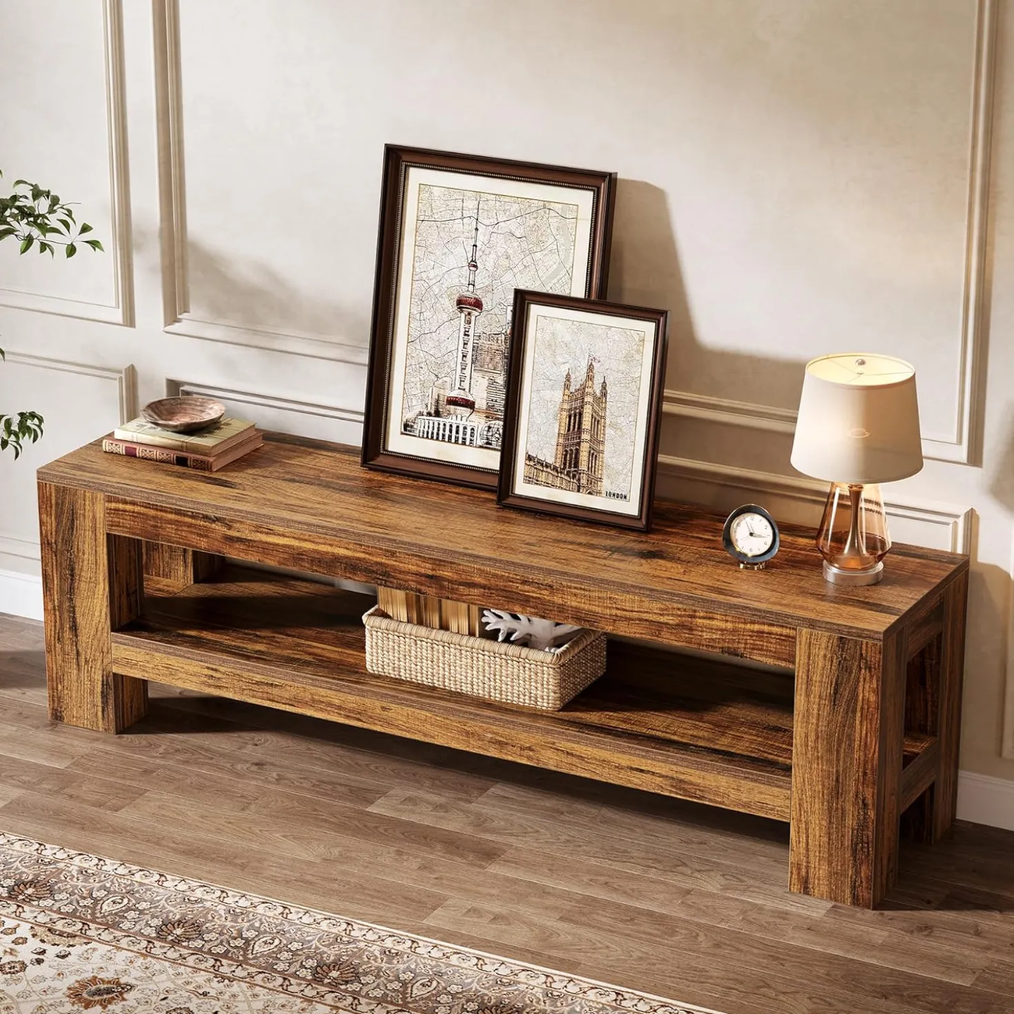 59" TV Stand, Entertainment Center Television Stand for 55/60/65/75-Inch TVs