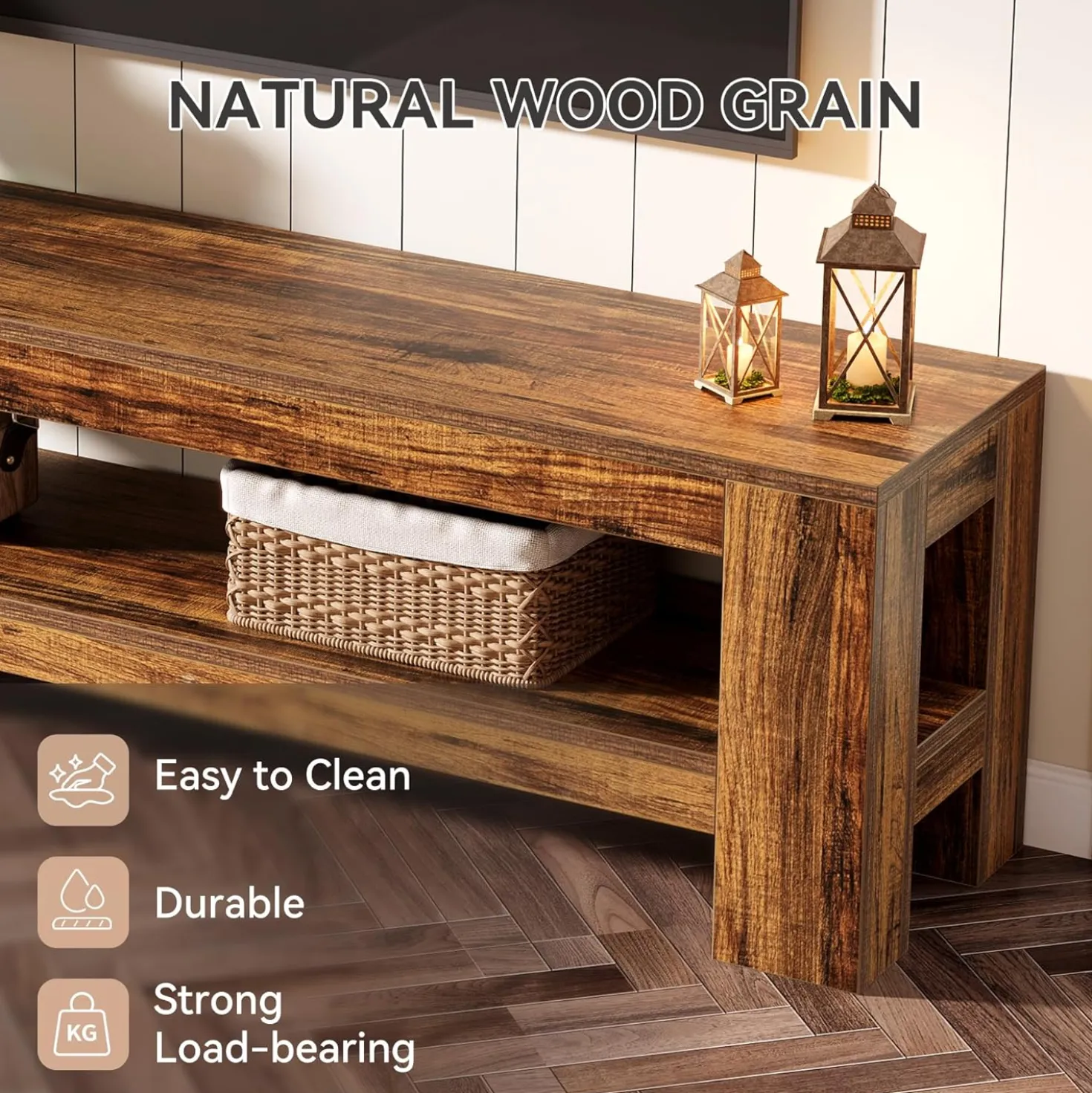 59" TV Stand, Entertainment Center Television Stand for 55/60/65/75-Inch TVs