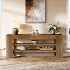 47.2" TV Stand, Entertainment Center with Open Storage for TVs up to 55"