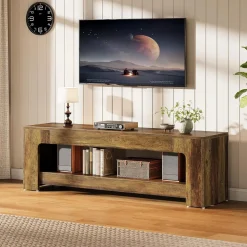 63" TV Stand, Entertainment Center Television Console for up to 75-Inch TVs