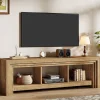 63" TV Stand, Farmhouse Entertainment Center Media Console for TVs Up to 75 Inches
