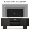 63" TV Stand for TVs Up To 70", Entertainment Center With Fluted Door & Hidden Storage