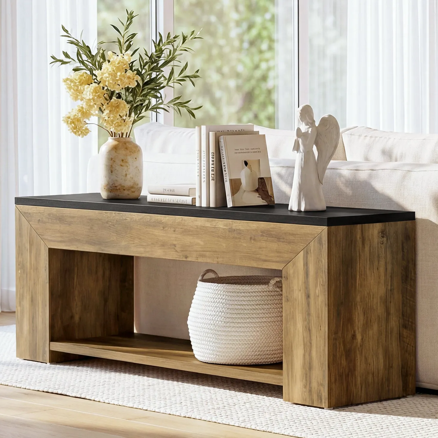 70.86" TV Stand for Up to 80 Inch TVs, Extra Long Wood Console with Storage