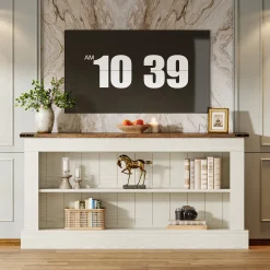 63" Tv Stand, Modern Entertainment Center Media Console For 75" Tv