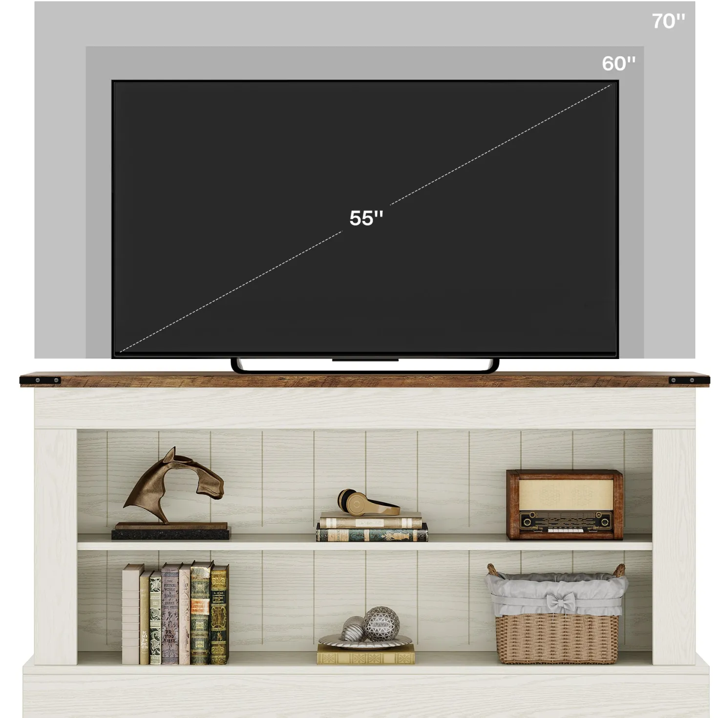 63" Tv Stand, Modern Entertainment Center Media Console For 75" Tv