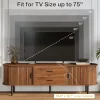 70" TV Stand, Modern Media Console with Storage and Sliding Tambour Door