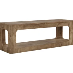 63" TV Stand, 2-Tier Entertainment Center for 55/60/65/75-Inch TVs