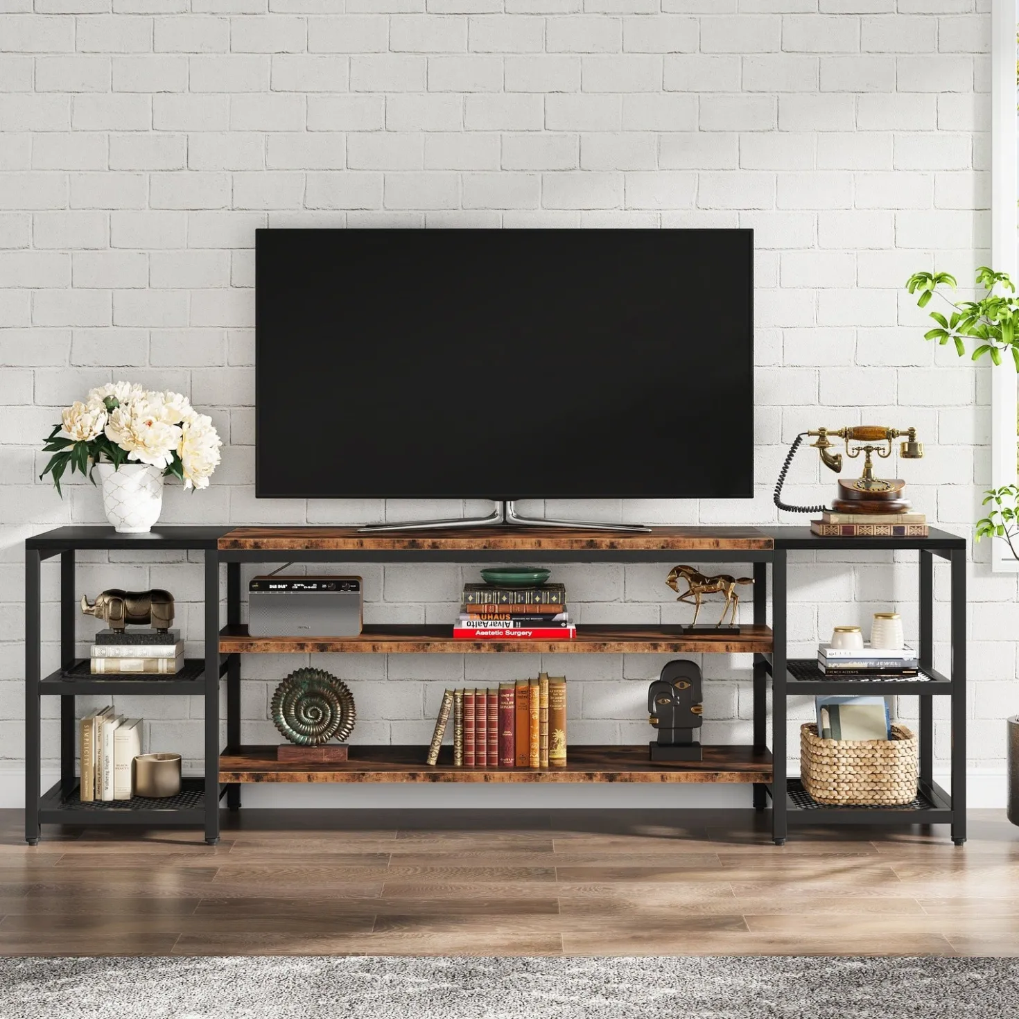 78.7" TV Stand, 3-Tier Media Entertainment Center for TV up to 85"