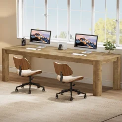 78.74" Two Person Desk, Double Computer Desk Writing Table for Home Office