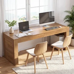 78.74" Two-Person Desk, Double Computer Desk Writing Table for Home Office