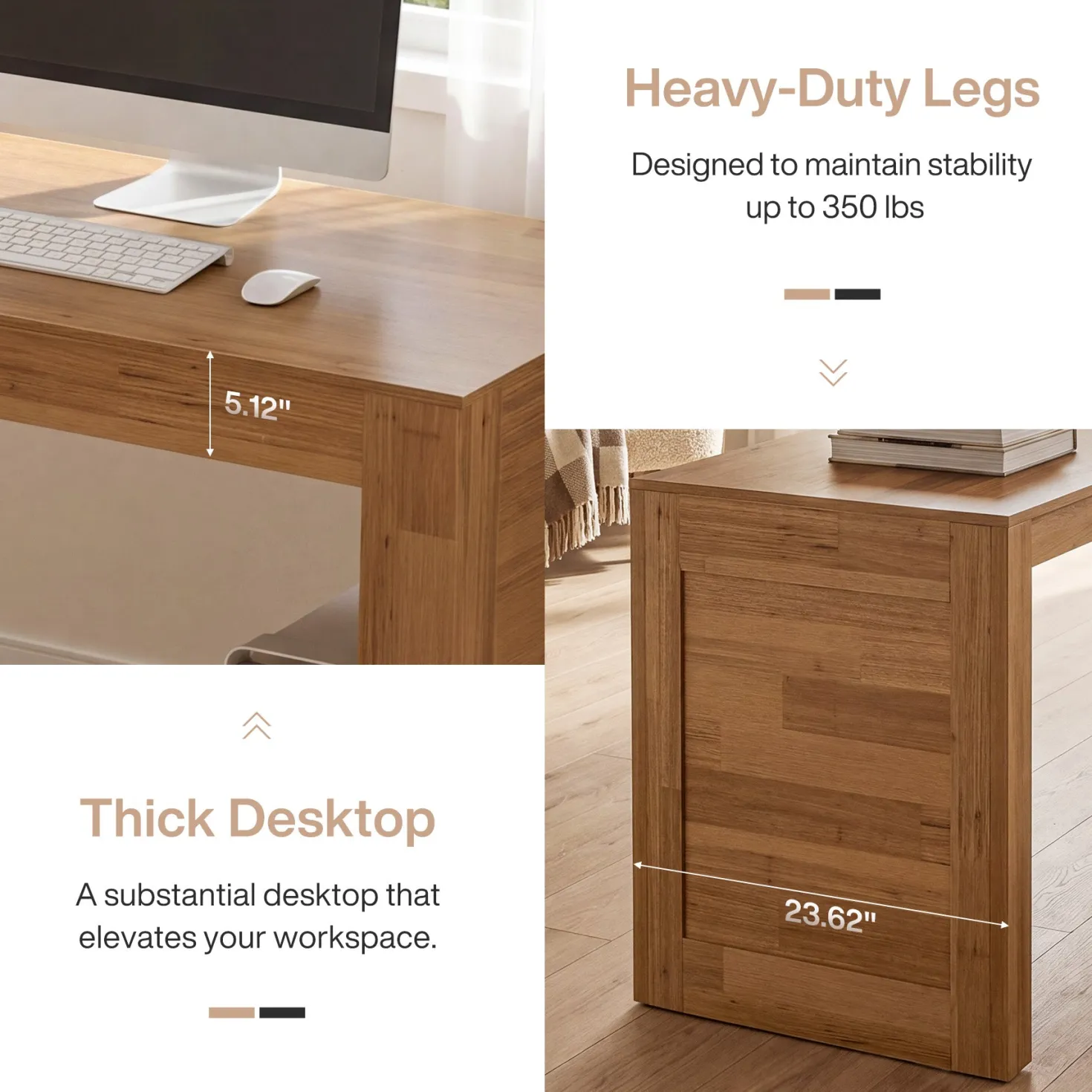 78.74" Two-Person Desk, Double Computer Desk Writing Table for Home Office