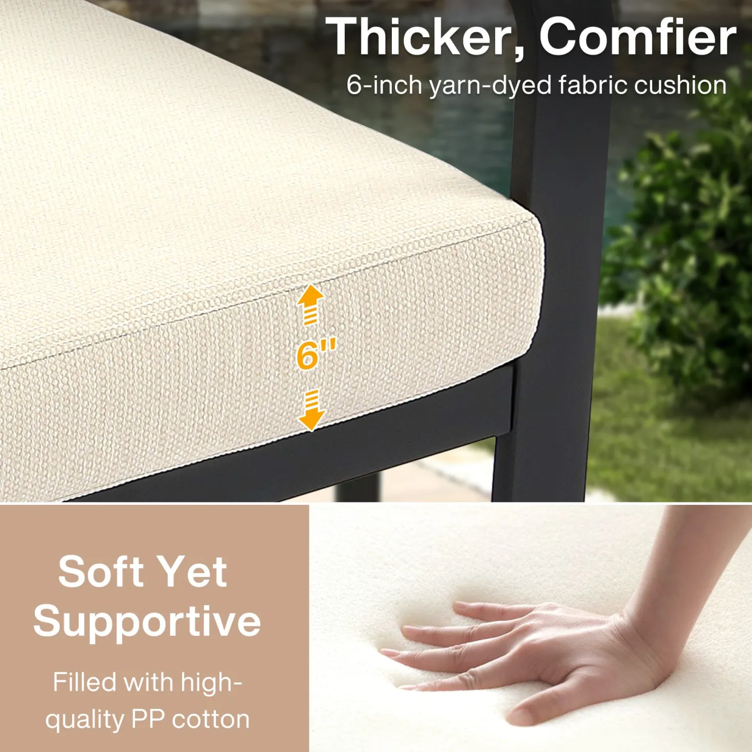 54.3" Wide Loveseat Sofa, Outdoor Patio Sofa With Removable Cushions