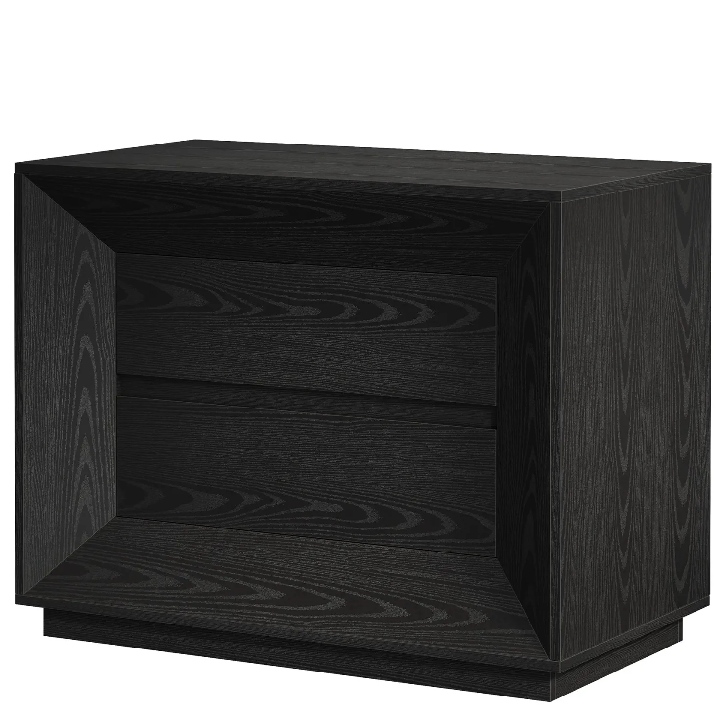 35.43" Wide Nightstand, Large Bedside Table with Drawers