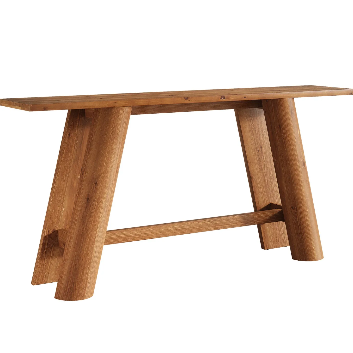70.9" Wood Console Table, Narrow Sofa Table Behind Couch Entryway Furniture