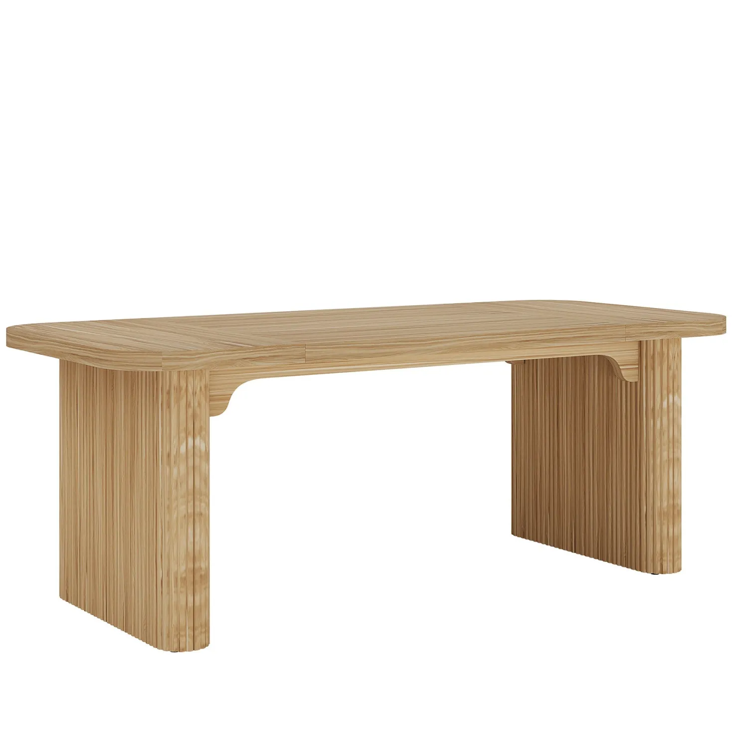 62.2" Wood Executive Desk Simple Rectangular Computer Desk Writing Table