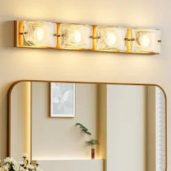 Cloud Glass Vanity Light, LED Modern Bathroom Wall Lighting Fixtures