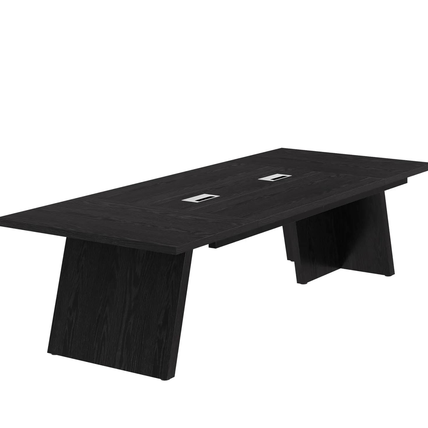 Conference Room Table, 8ft Office Meeting Desk with Cable Management