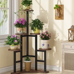 Corner Plant Stand Indoor, 6 Tiered Plant Shelf Flower Stand