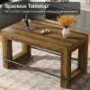 Counter Height Bar Table, 59" Pub Table With Metal Footrest For Dining Room