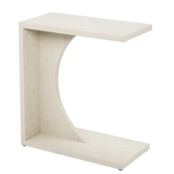 C-Shaped End Table for Couch, Small Sofa Side Table Nightstand