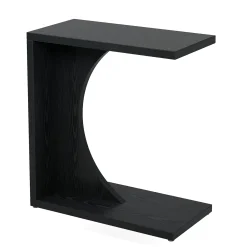 C-Shaped End Table, Sofa Side Table Couch Table for Small Space