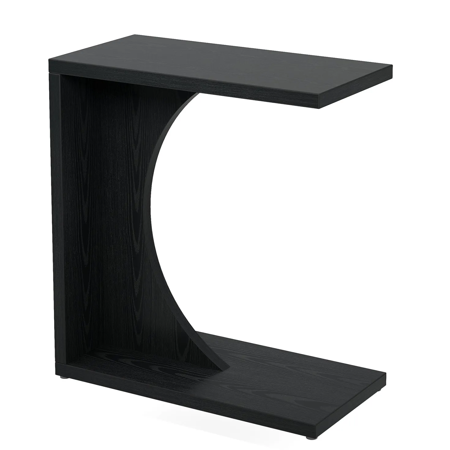 C-Shaped End Table, Sofa Side Table Couch Table for Small Space