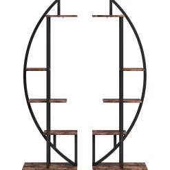 Curved Plant Stand Pack of 2, 5-Tier Flower Display Shelf