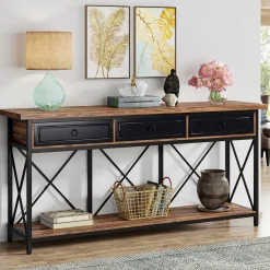 3-Drawer Console Table, 70.8