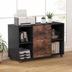 2-Drawer File Cabinet, Large Mobile Filing Cabinet for Letter Size