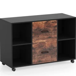 2-Drawer File Cabinet, Large Mobile Filing Cabinet for Letter Size