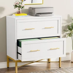 2-Drawer File Cabinet, Lateral Storage Cabinet Printer Stand