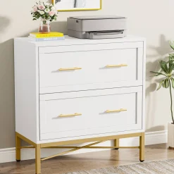 2-Drawer File Cabinet, Lateral Storage Cabinet Printer Stand