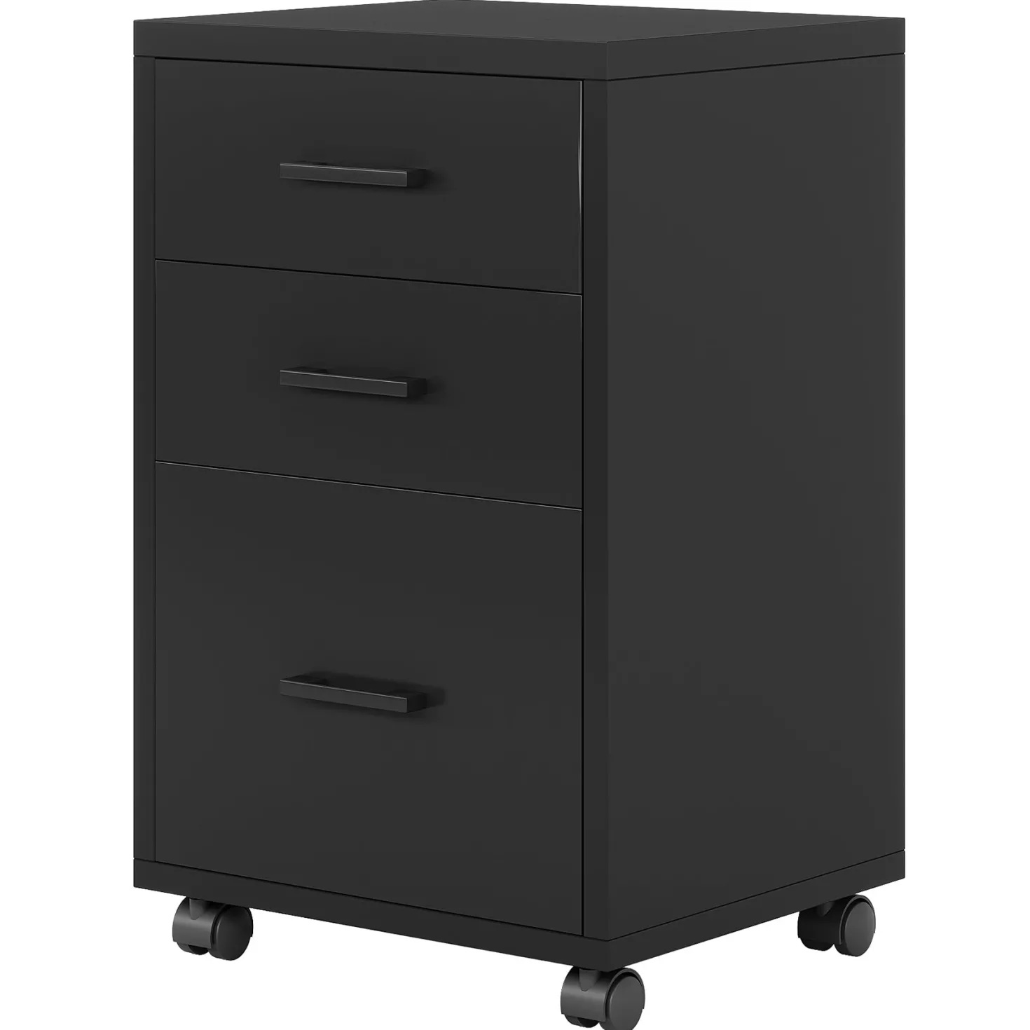 3-Drawer File Cabinet, Modern Rolling Printer Stand for Home Office