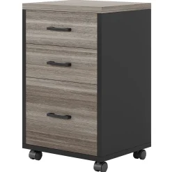 3-Drawer File Cabinet, Modern Rolling Printer Stand for Home Office