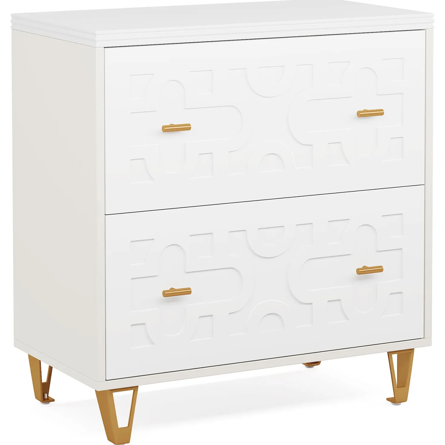 2-Drawer File Cabinet, Modern Storage Filing Cabinet Printer Stand