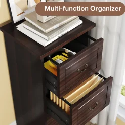 4-Drawer File Cabinet, Vertical Storage Filing Cabinet for A4 /Letter Size