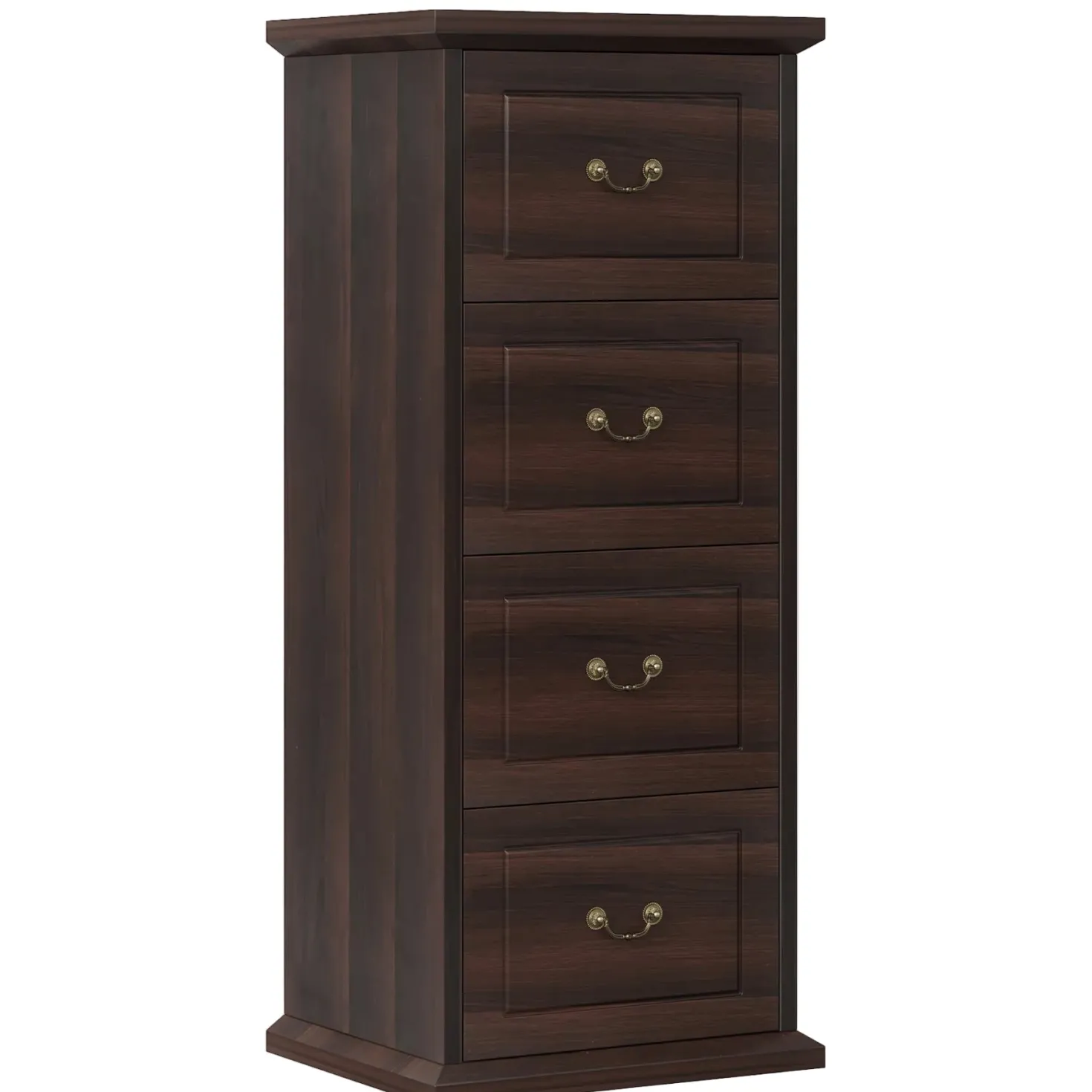4-Drawer File Cabinet, Vertical Storage Filing Cabinet for A4 /Letter Size