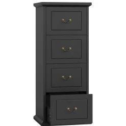 4-Drawer File Cabinet, Vertical Storage Filing Cabinet for A4 /Letter Size