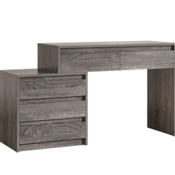 5-Drawer Makeup Vanity Desk, Modern Dressing Table with Cabinet
