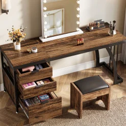 3-Drawer Makeup Vanity Desk, 59