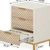 3-Drawer Nightstand Bedside End Table for Bedroom