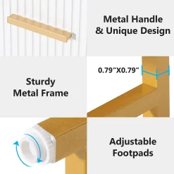 2-Drawer Nightstand, Modern Bedside End Table with Storage