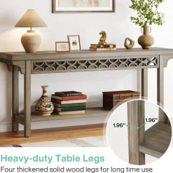 Farmhouse Console Table, 70.8